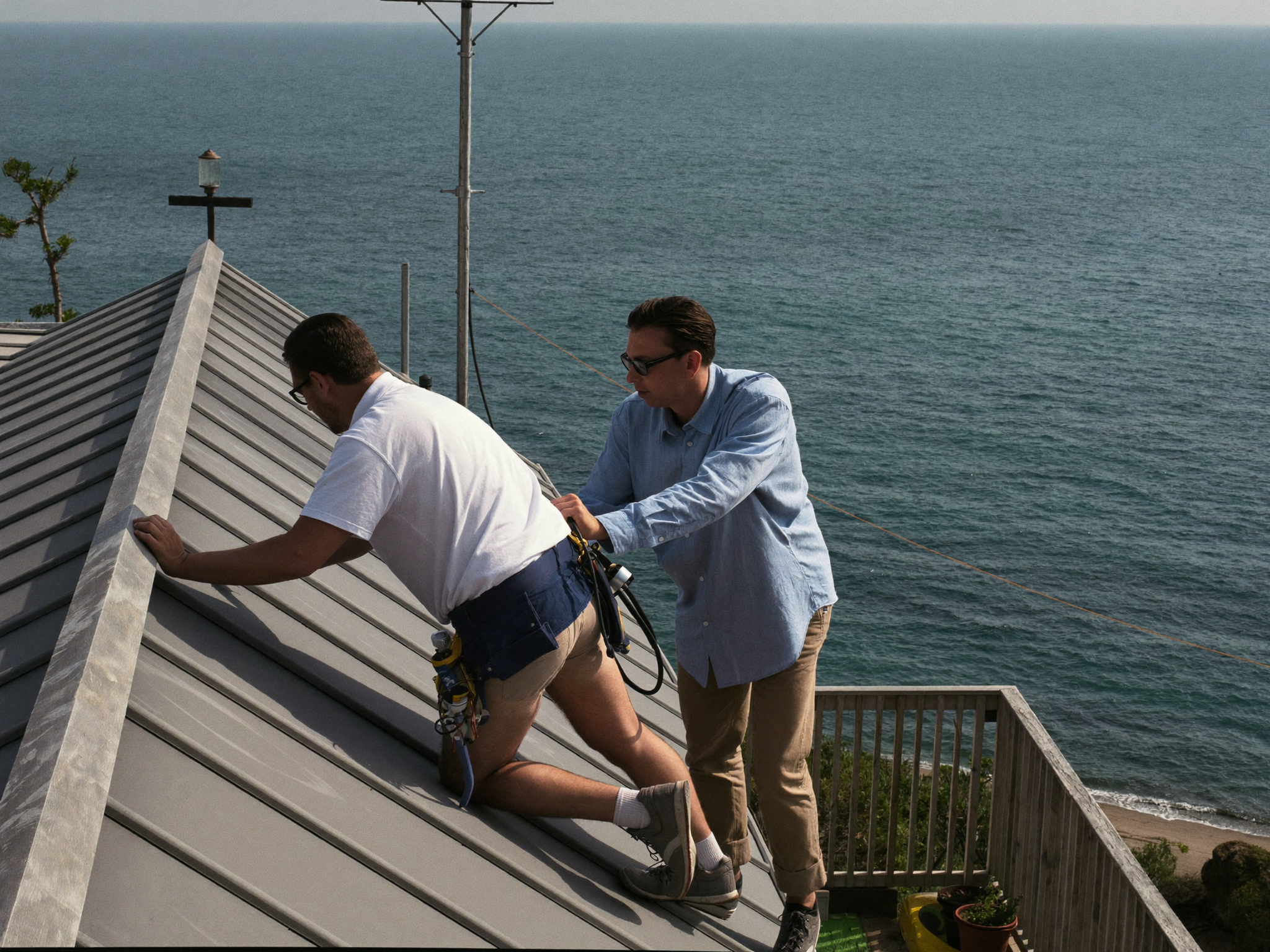 Clevedon Roofing Company team on site in Clevedon